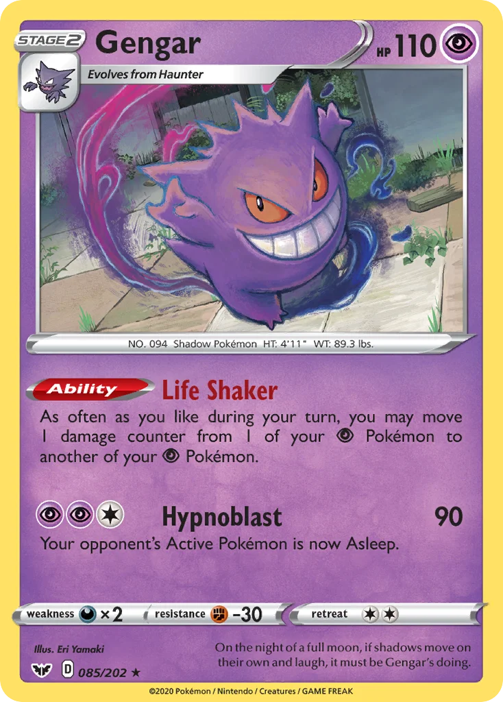 Gengar Pokemon card