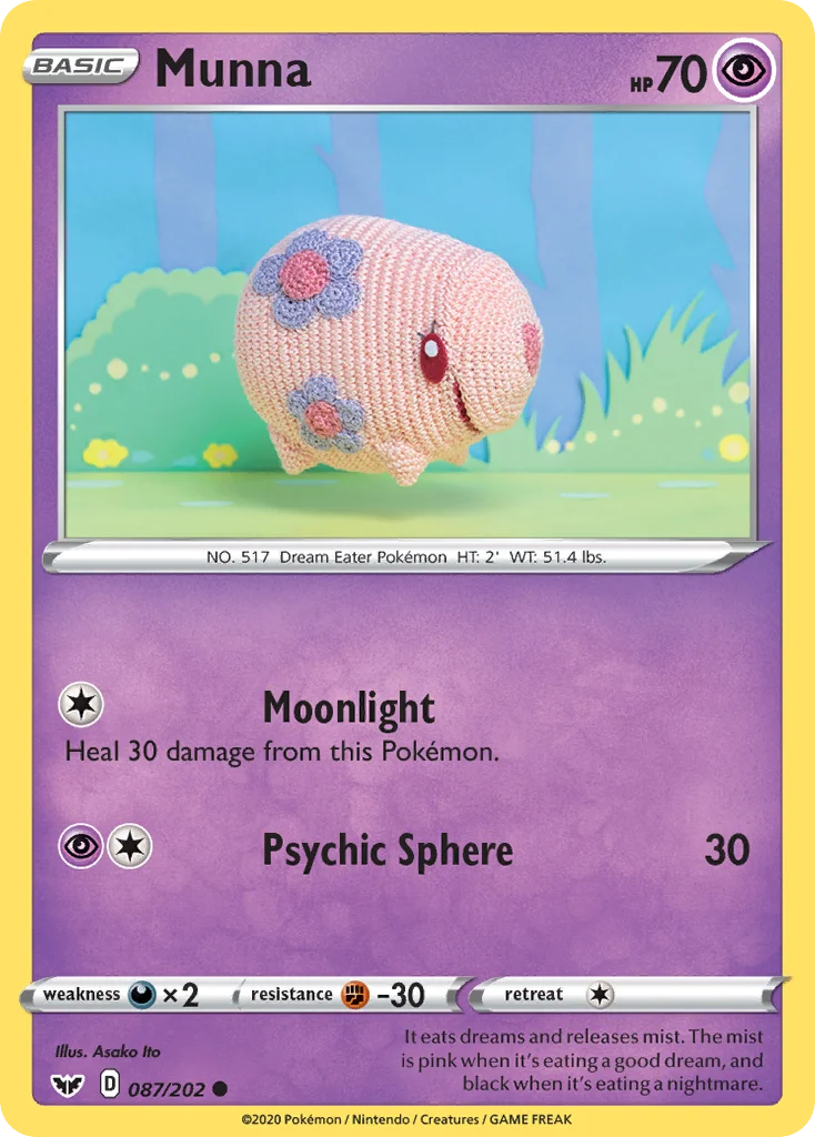 Munna Pokemon card