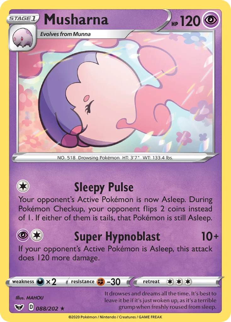 Musharna Pokemon card