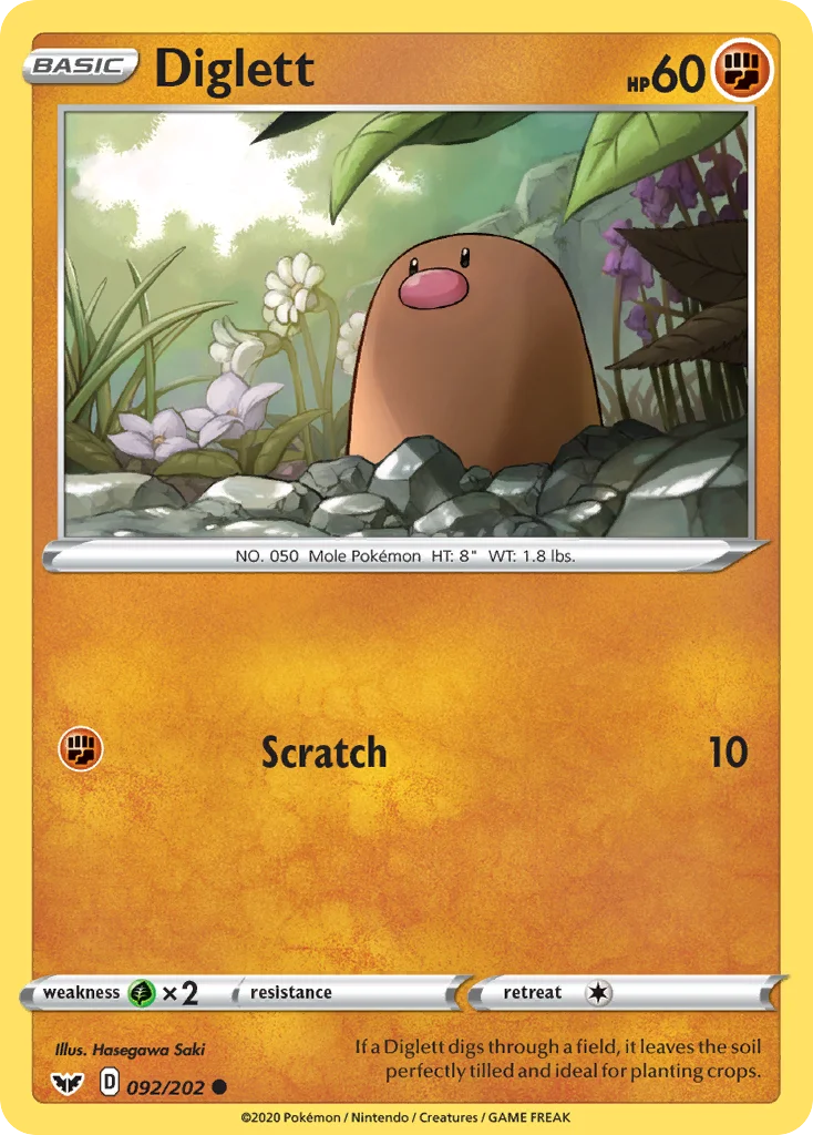 Diglett Pokemon card