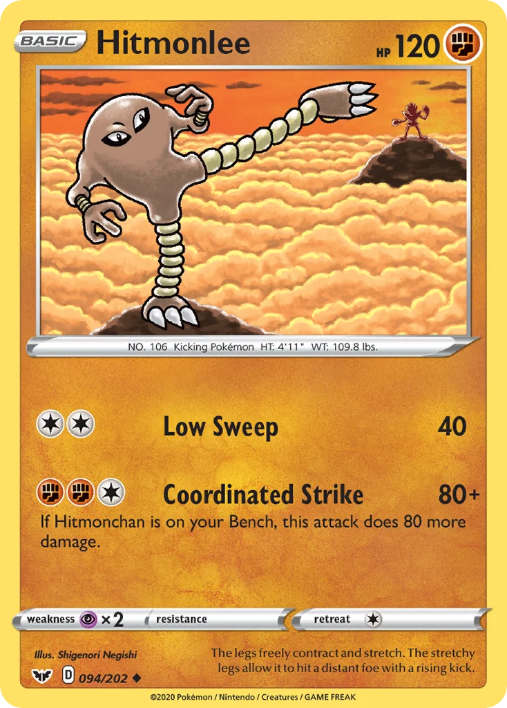 Hitmonlee Pokemon card