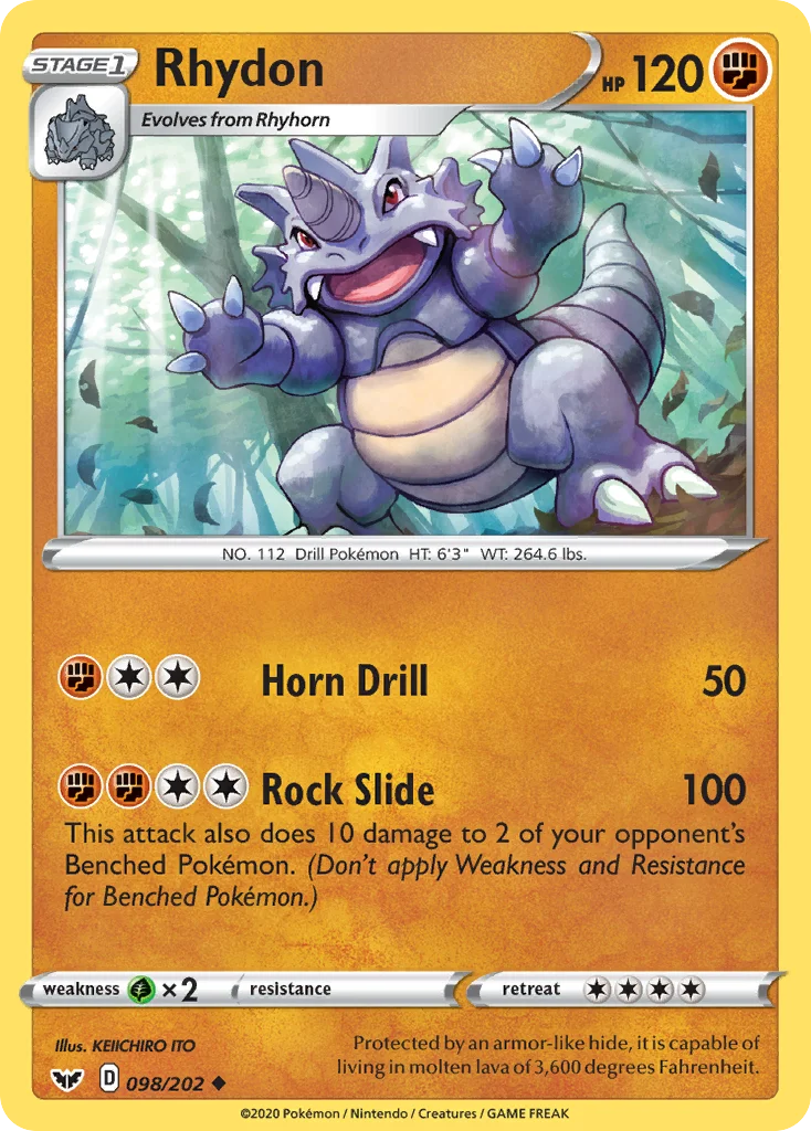 Rhydon Pokemon card