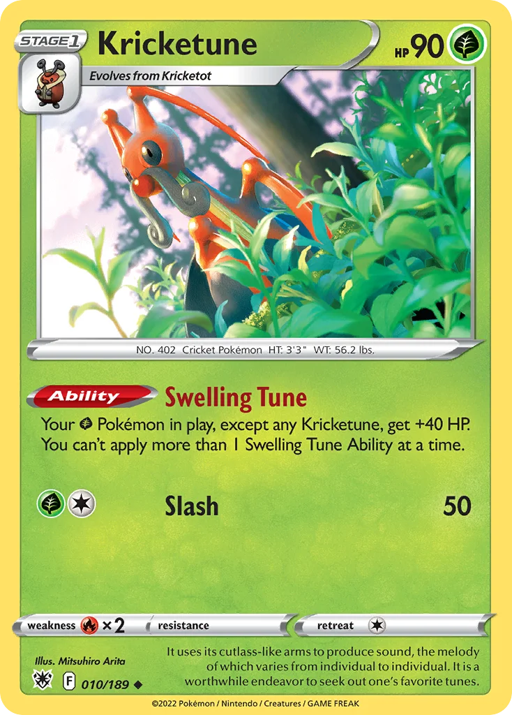 Kricketune Pokemon card