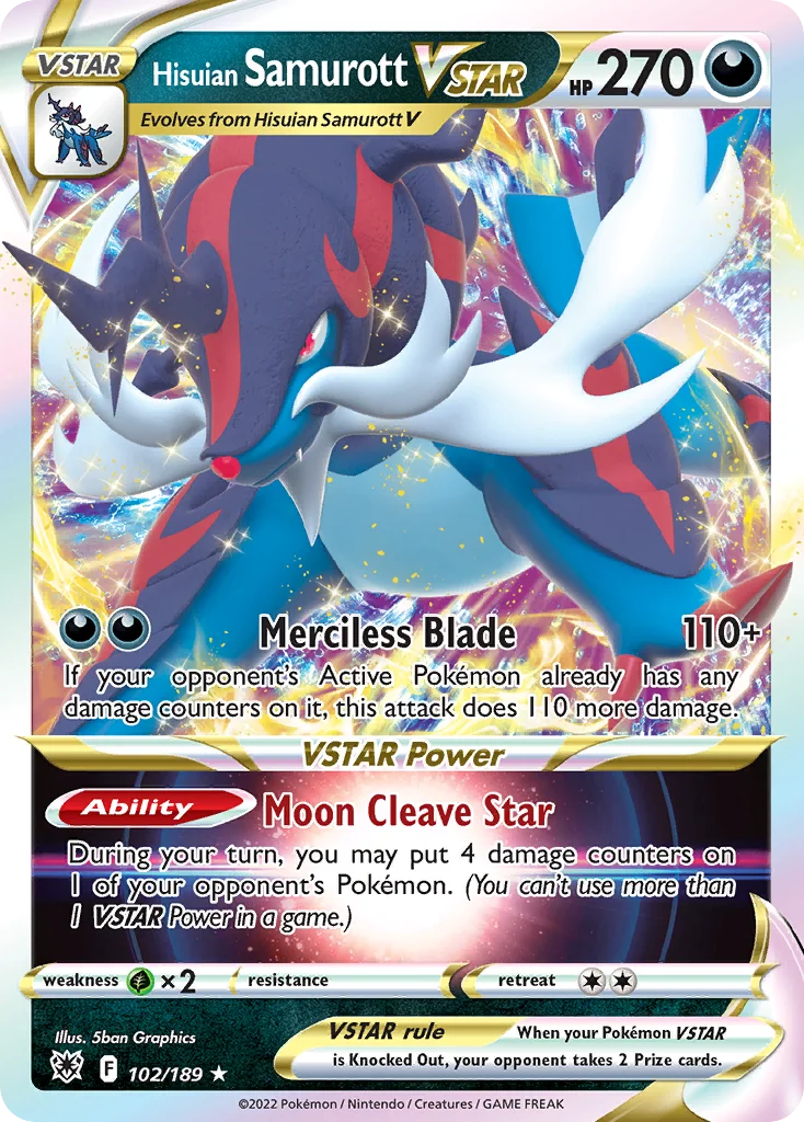 Hisuian Samurott VSTAR Pokemon card