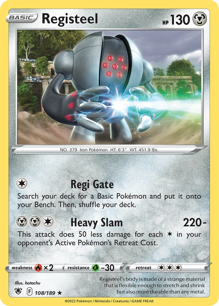 Registeel Pokemon card