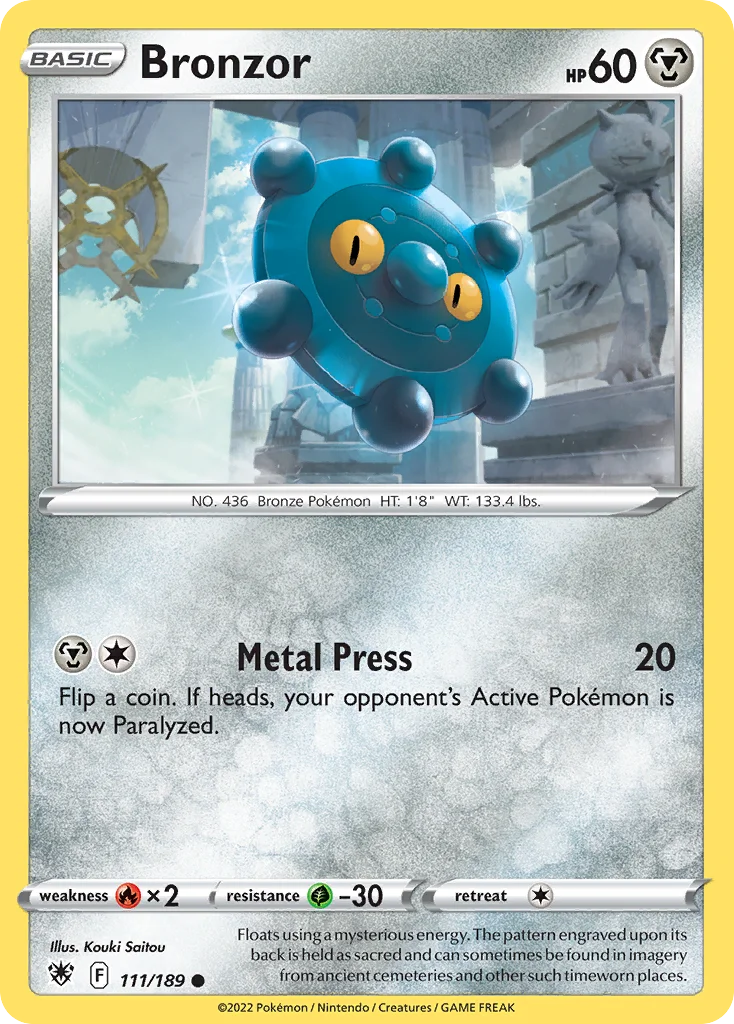 Bronzor Pokemon card