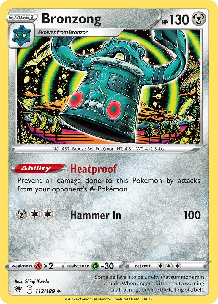 Bronzong Pokemon card