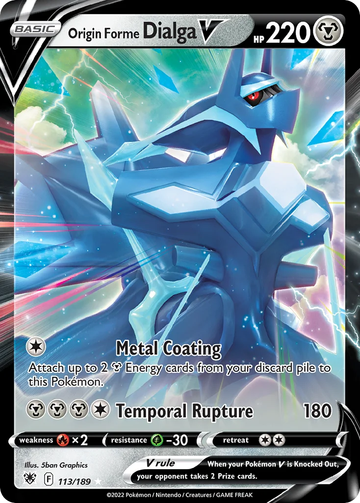 Origin Forme Dialga V Pokemon card
