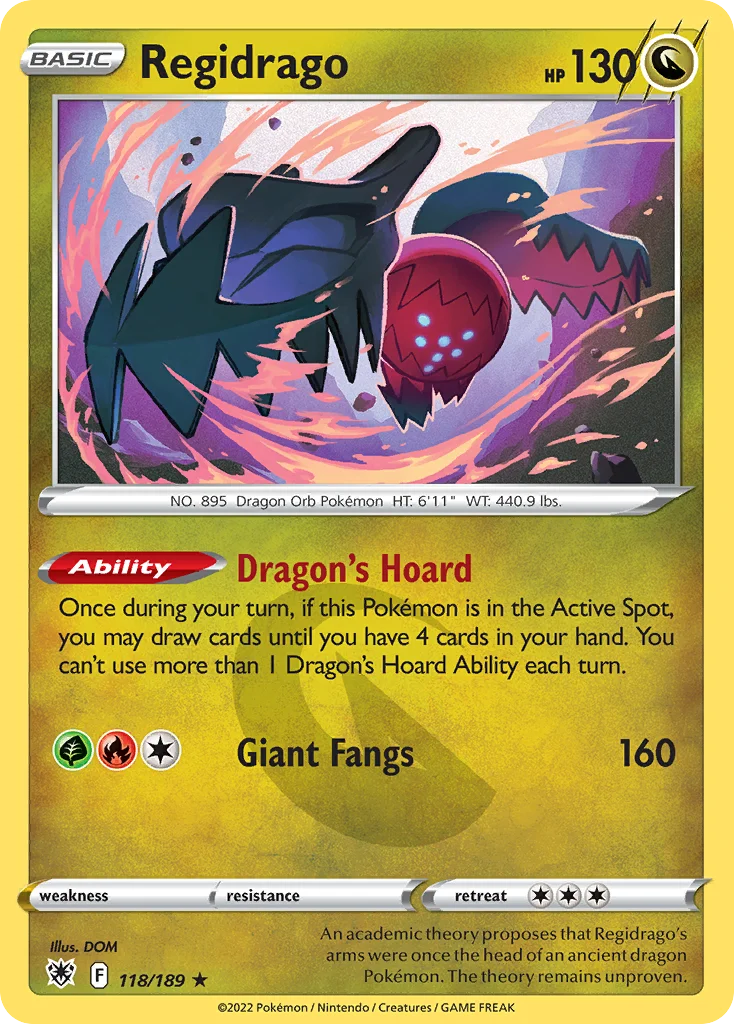 Regidrago Pokemon card