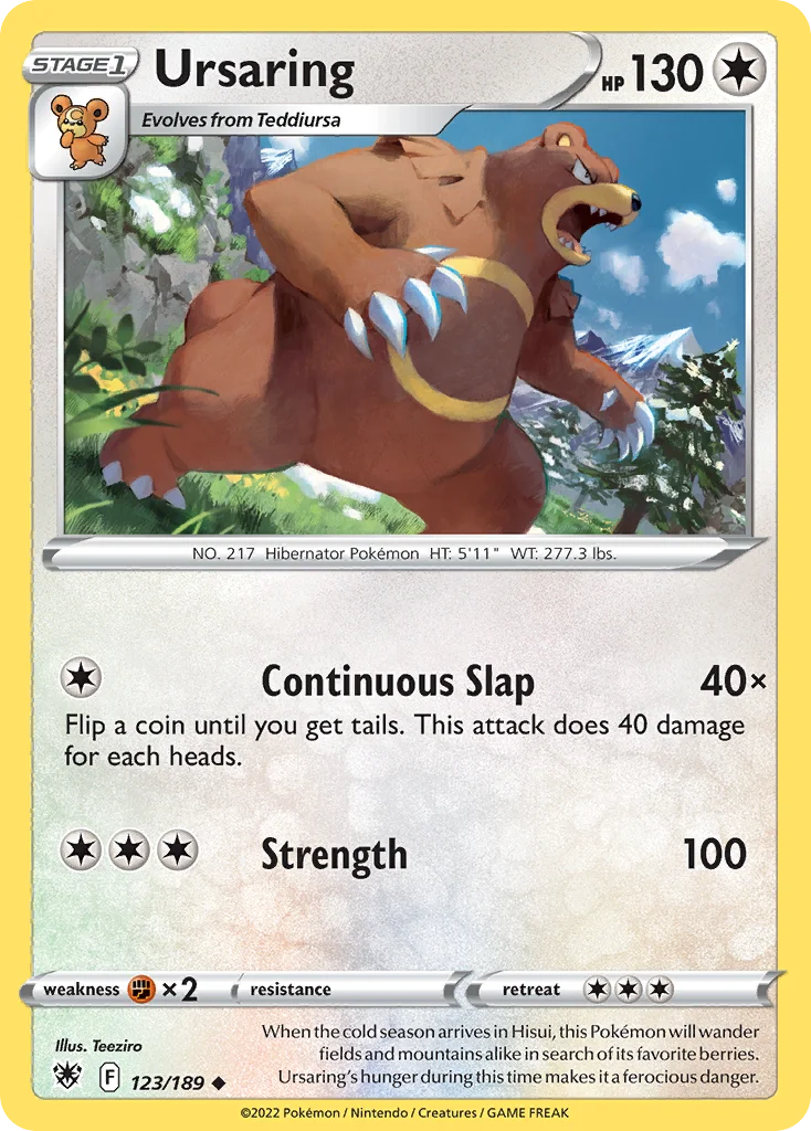 Ursaring Pokemon card