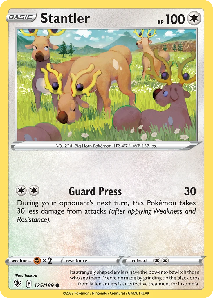 Stantler Pokemon card