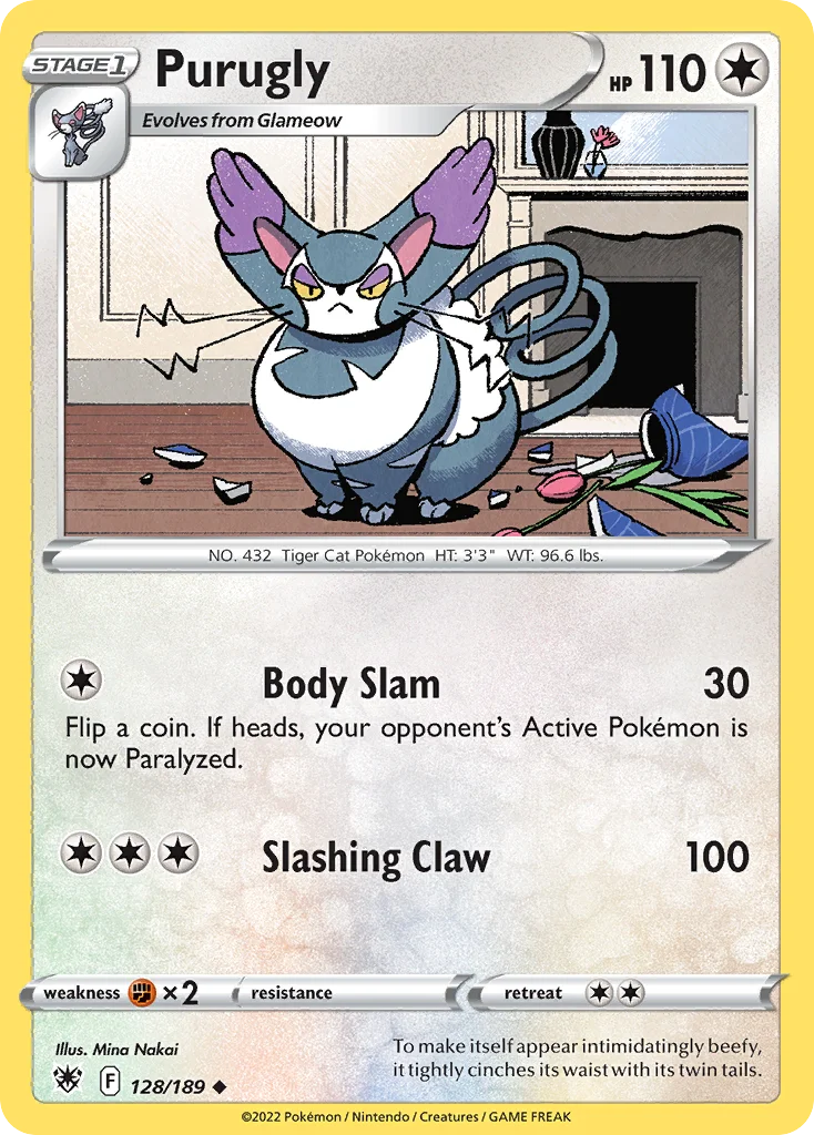 Purugly Pokemon card