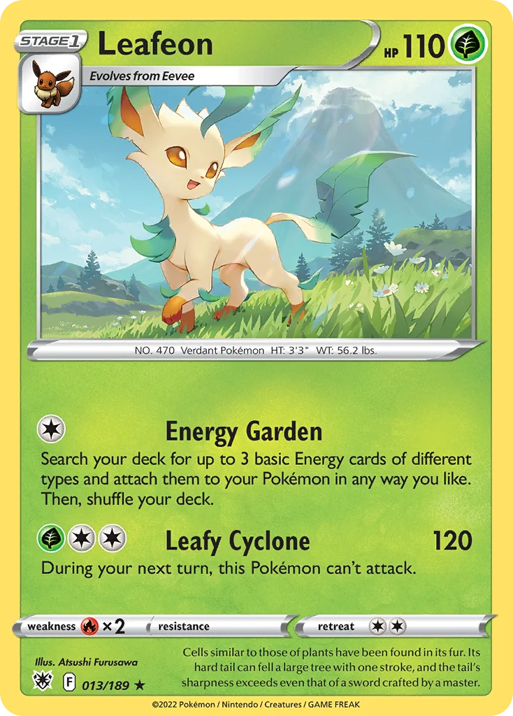 Leafeon Pokemon card