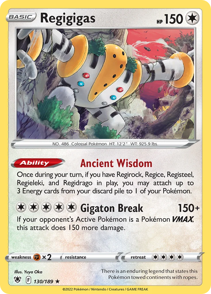 Regigigas Pokemon card