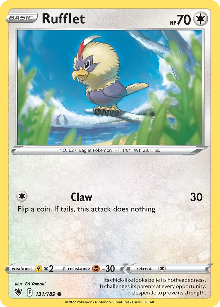 Rufflet Pokemon card