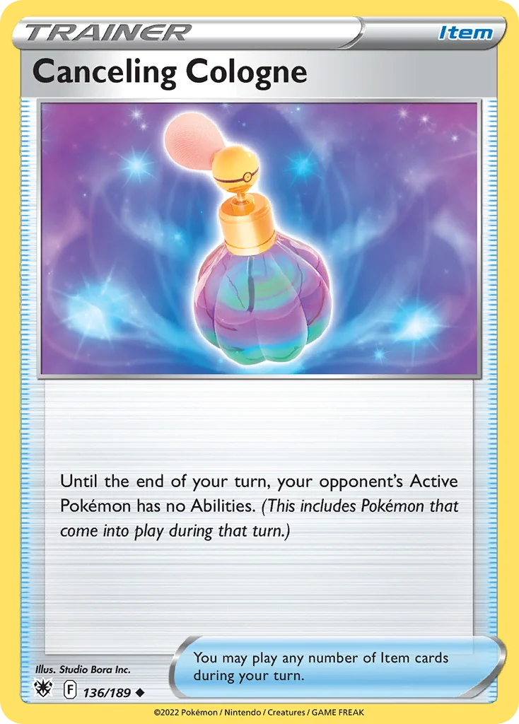 Canceling Cologne Pokemon card