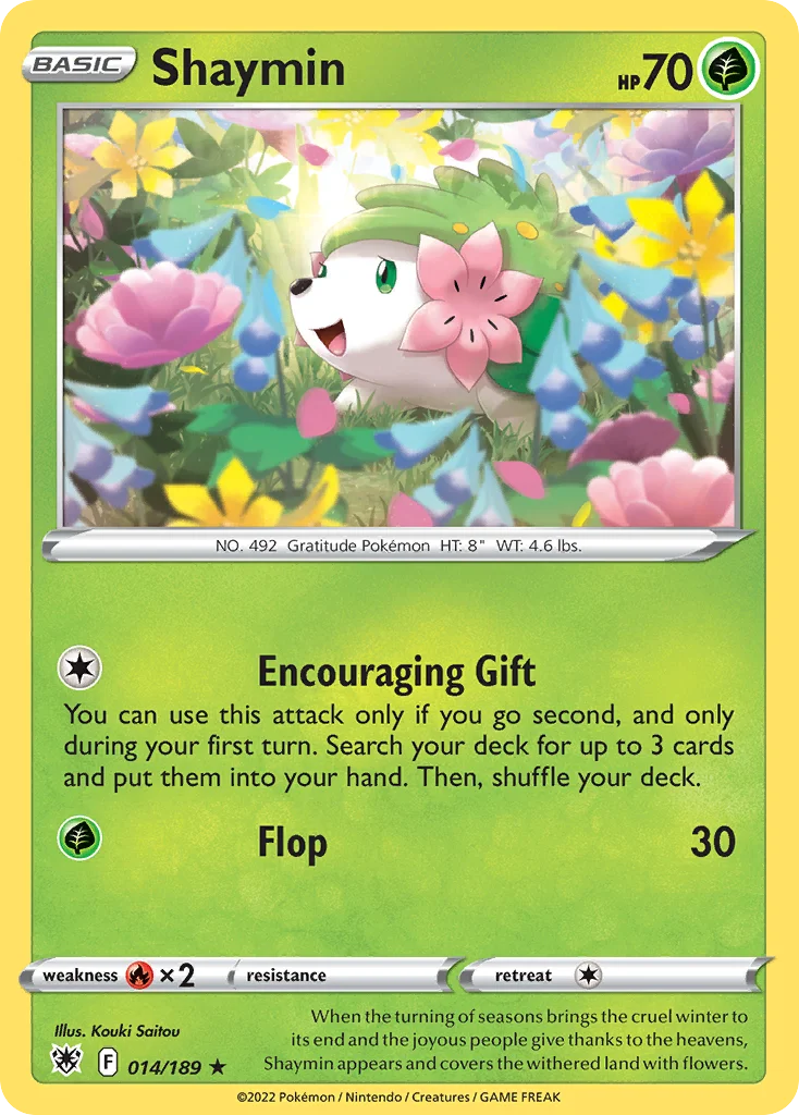 Shaymin Pokemon card