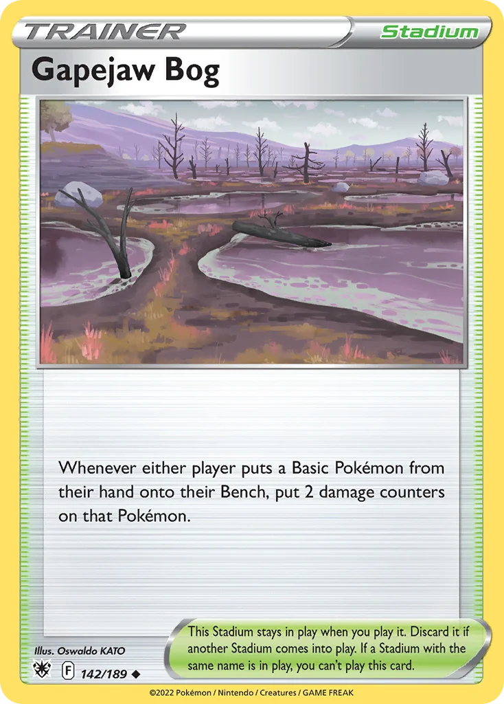 Gapejaw Bog Pokemon card