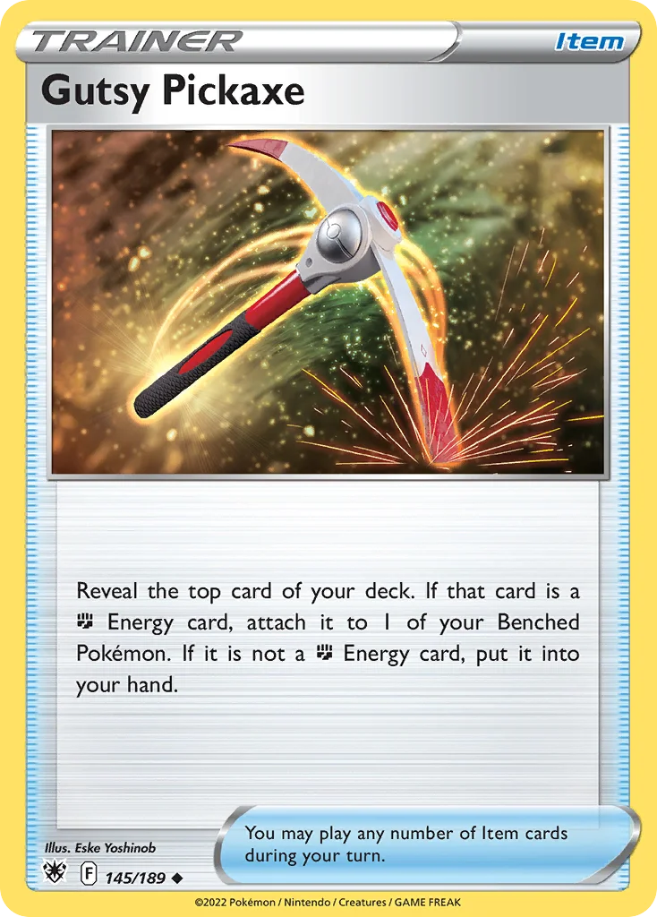 Gutsy Pickaxe Pokemon card