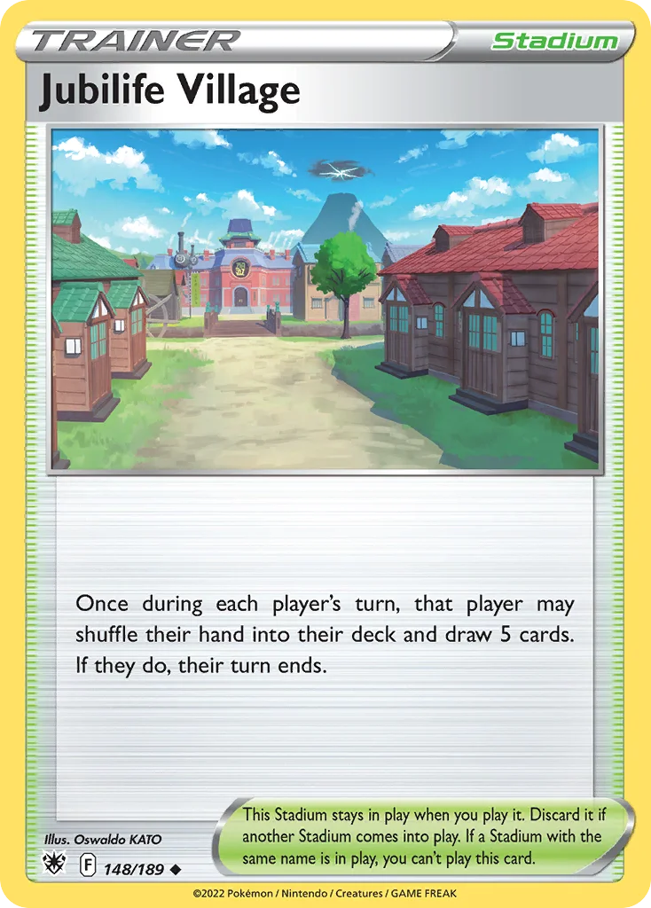 Jubilife Village Pokemon card