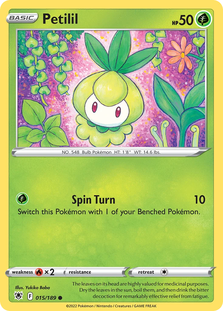 Petilil Pokemon card
