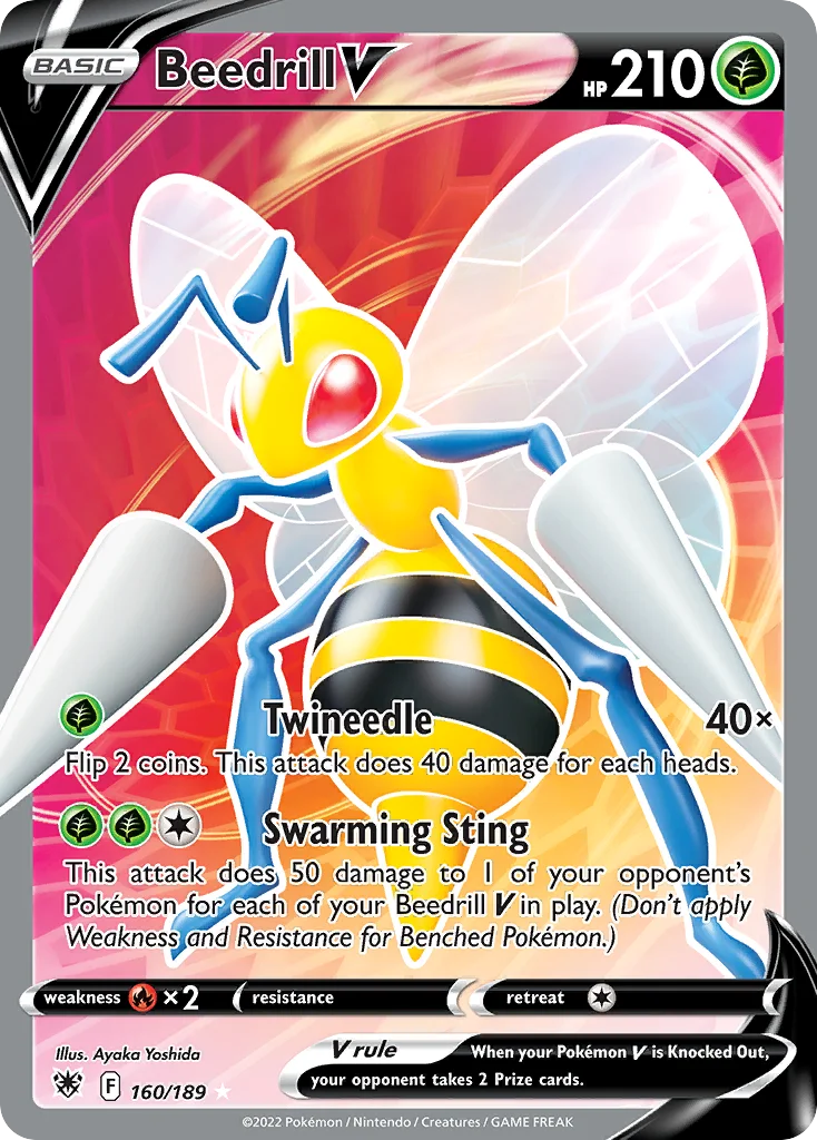 Beedrill V Pokemon card