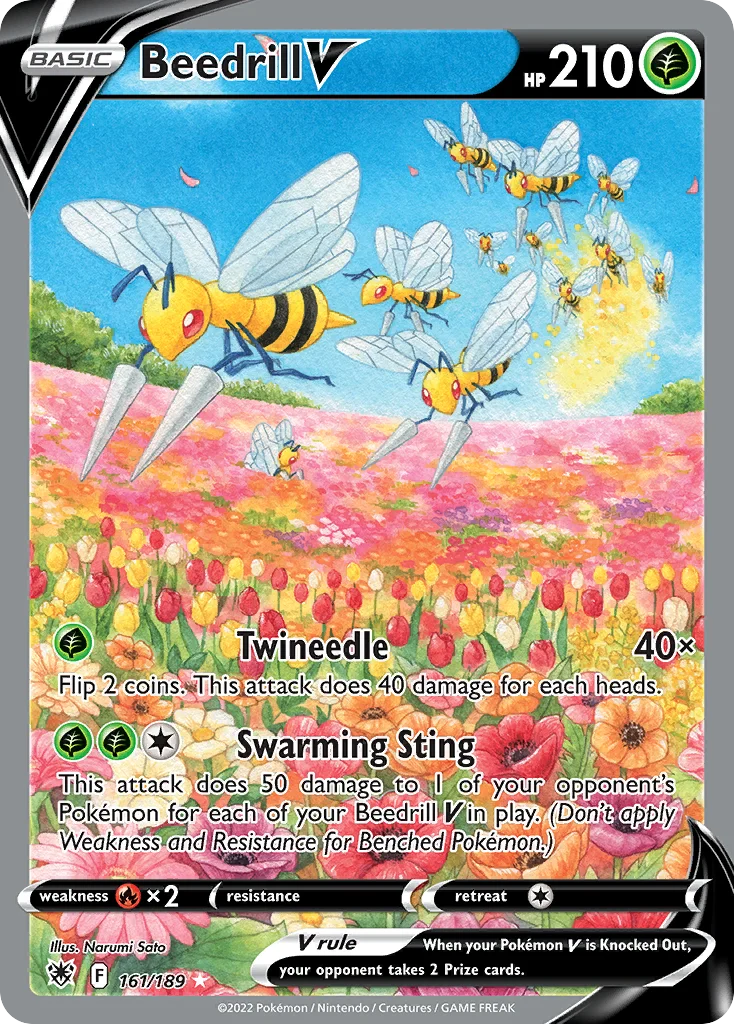 Beedrill V Pokemon card