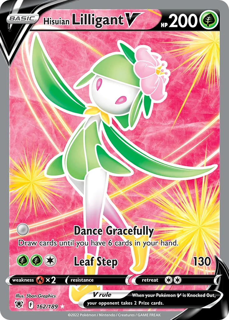 Hisuian Lilligant V Pokemon card