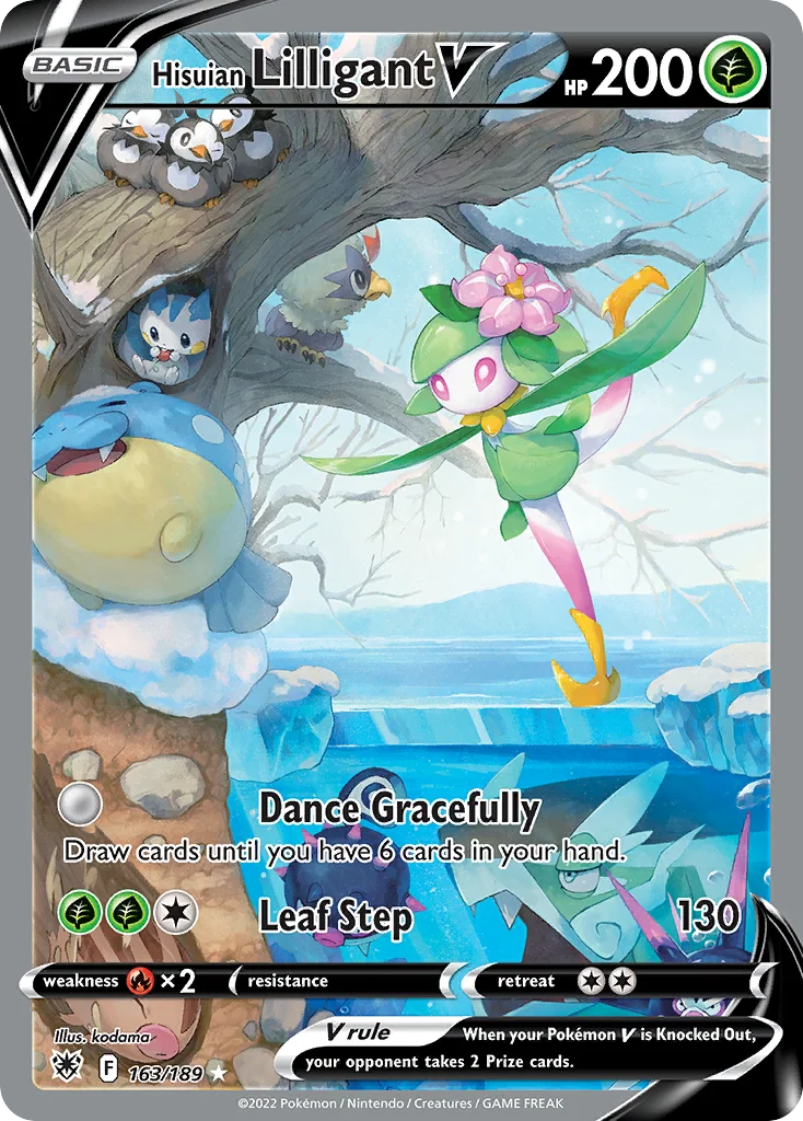 Hisuian Lilligant V Pokemon card