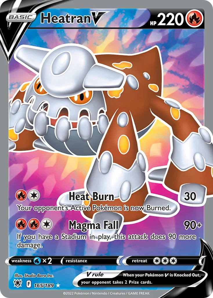 Heatran V Pokemon card