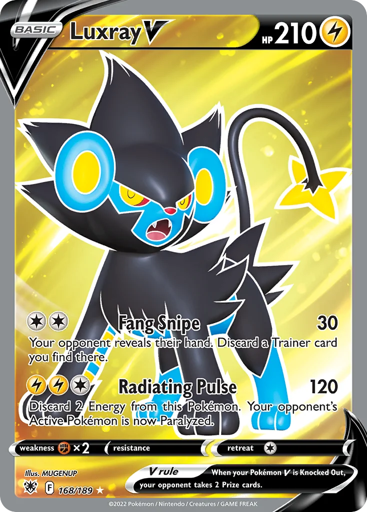 Luxray V Pokemon card