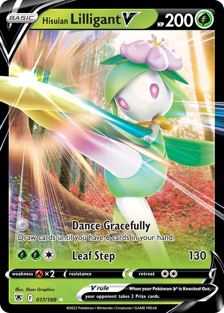 Hisuian Lilligant V Pokemon card