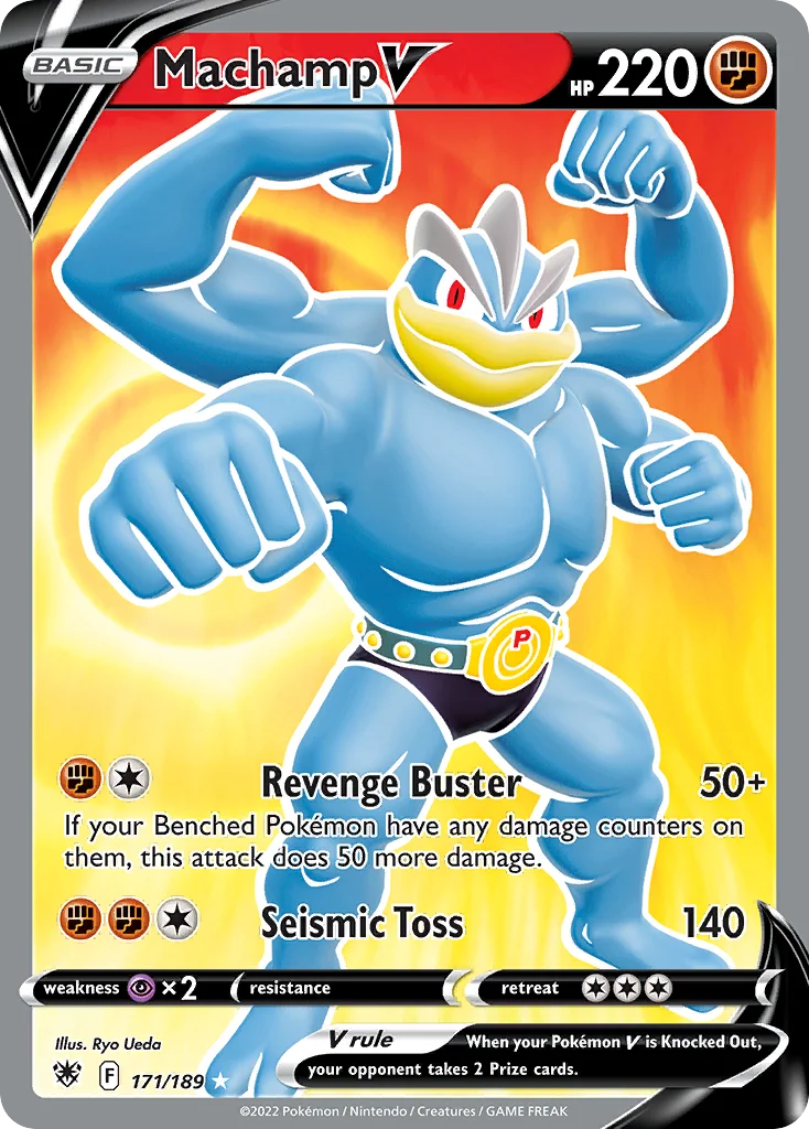 Machamp V Pokemon card