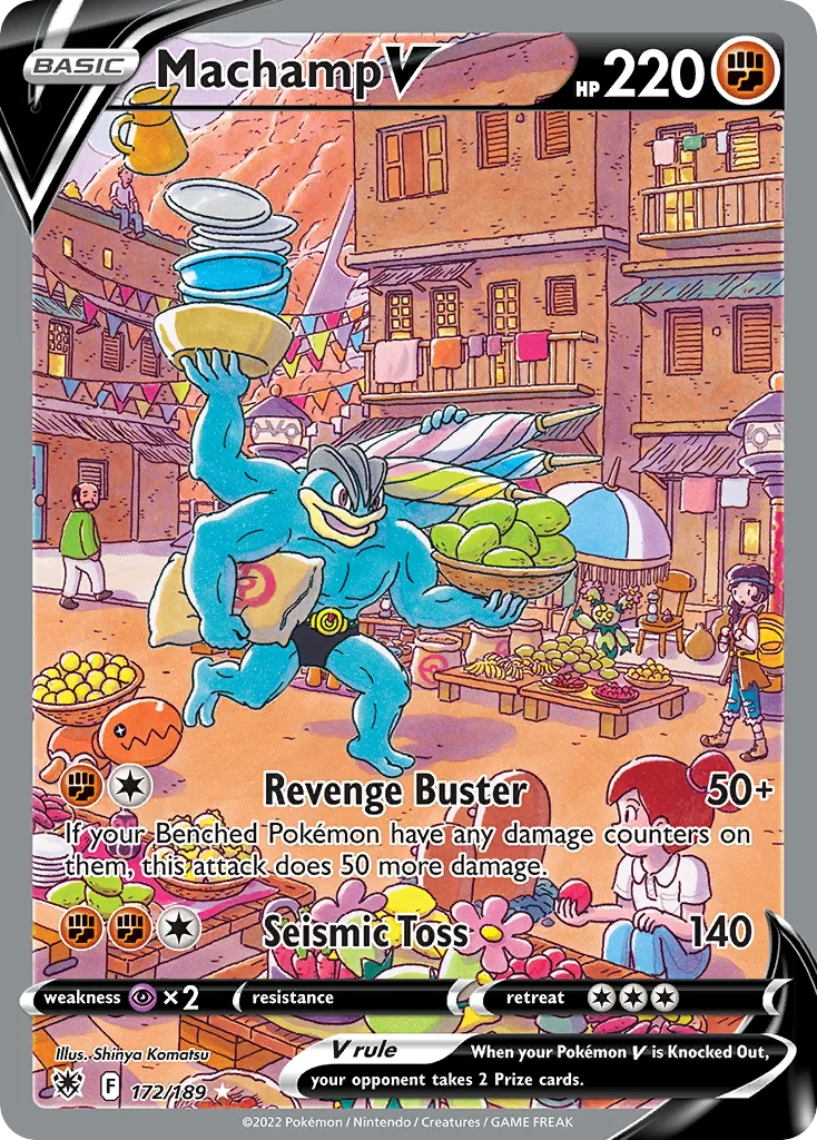 Machamp V Pokemon card