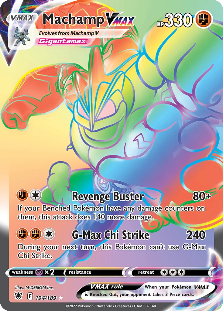 Machamp VMAX Pokemon card