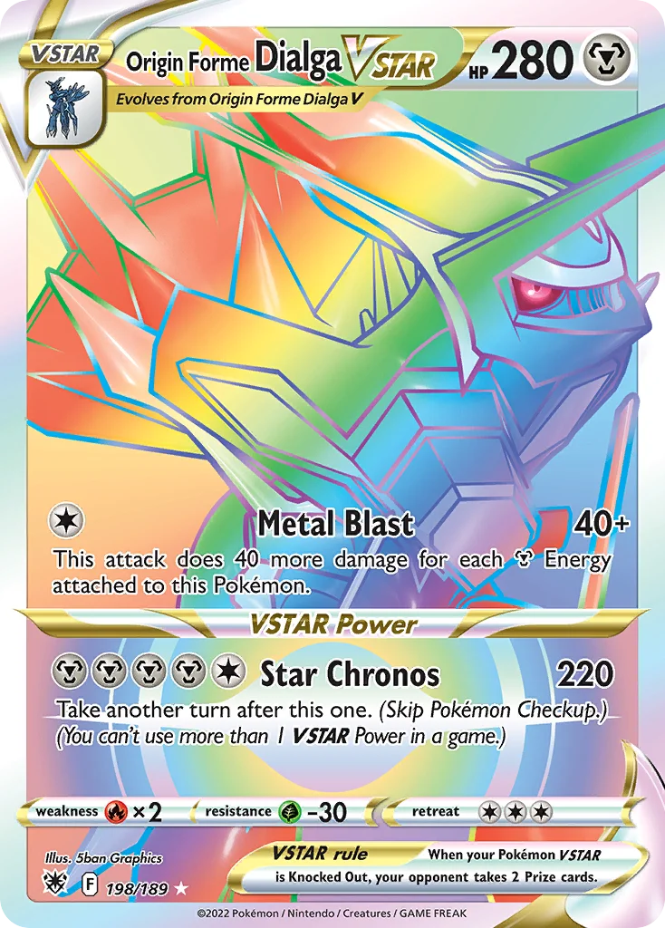 Origin Forme Dialga VSTAR Pokemon card
