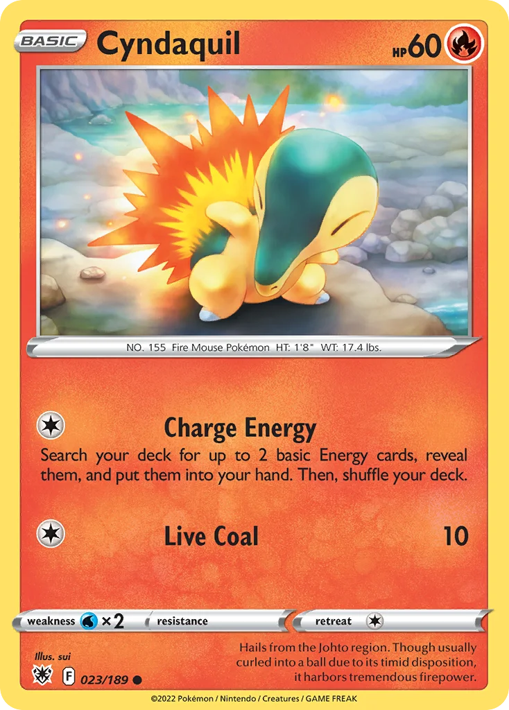 Cyndaquil Pokemon card