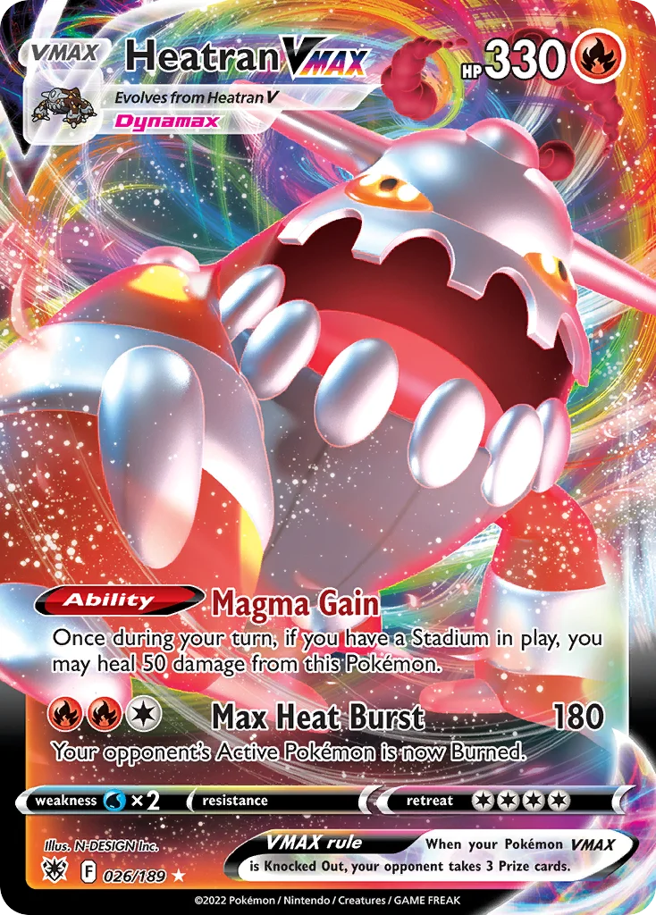 Heatran VMAX Pokemon card