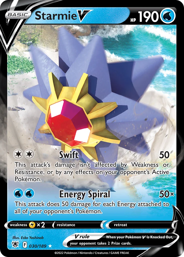 Starmie V Pokemon card
