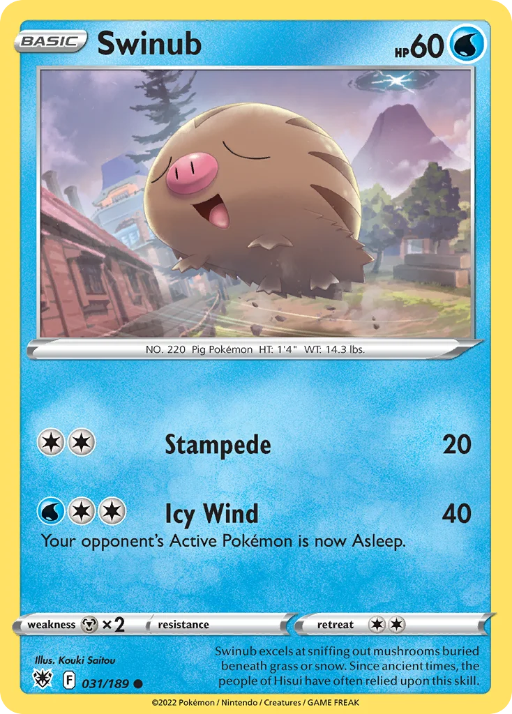 Swinub Pokemon card