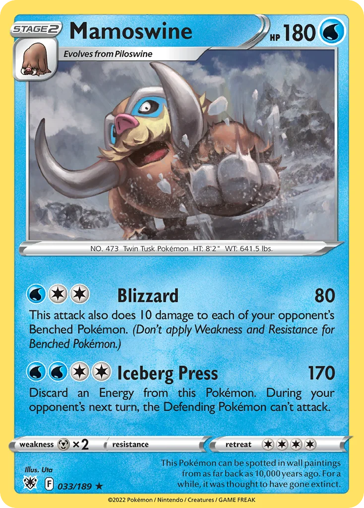 Mamoswine Pokemon card