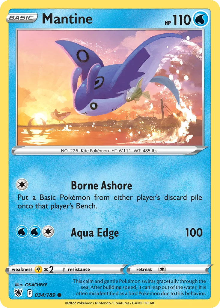 Mantine Pokemon card