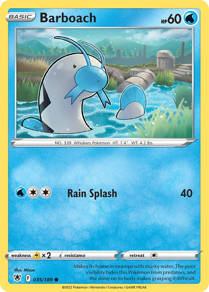 Barboach Pokemon card
