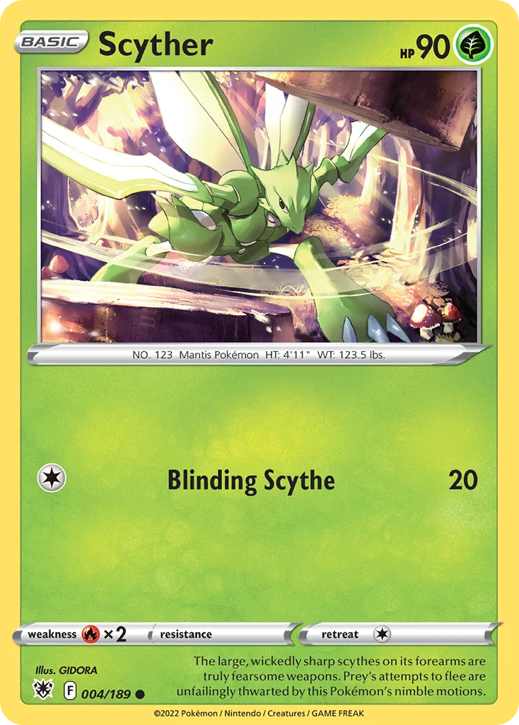 Scyther Pokemon card