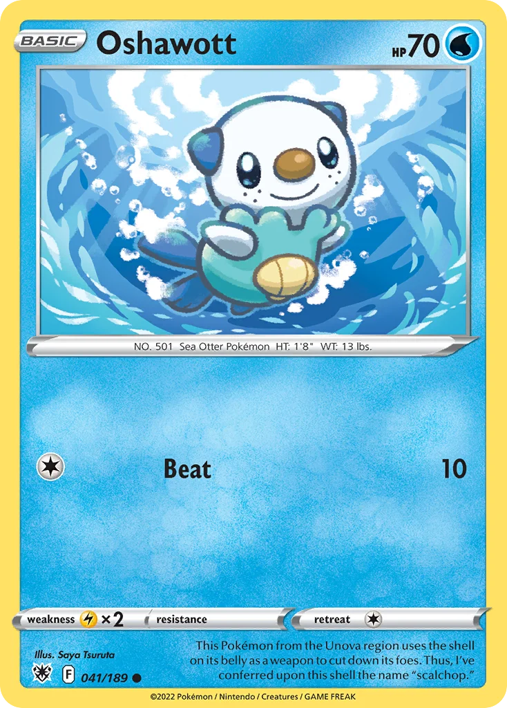 Oshawott Pokemon card