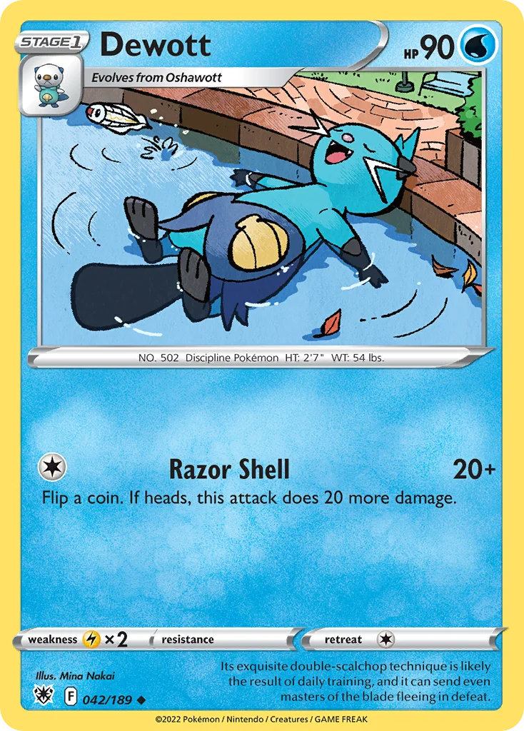 Dewott Pokemon card