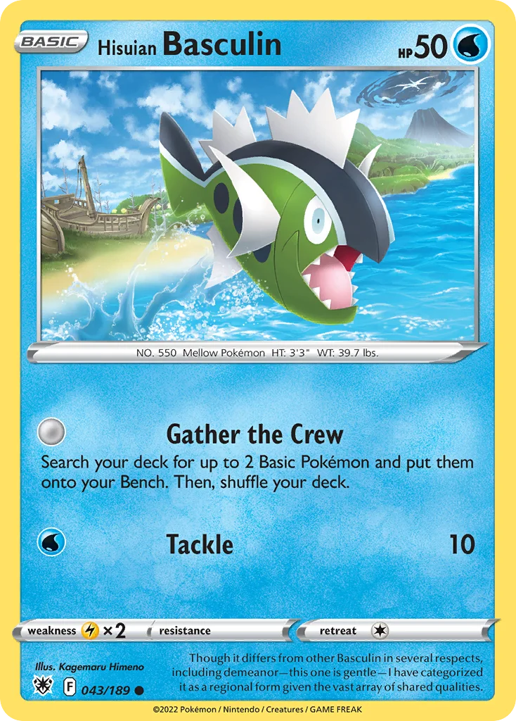 Hisuian Basculin Pokemon card