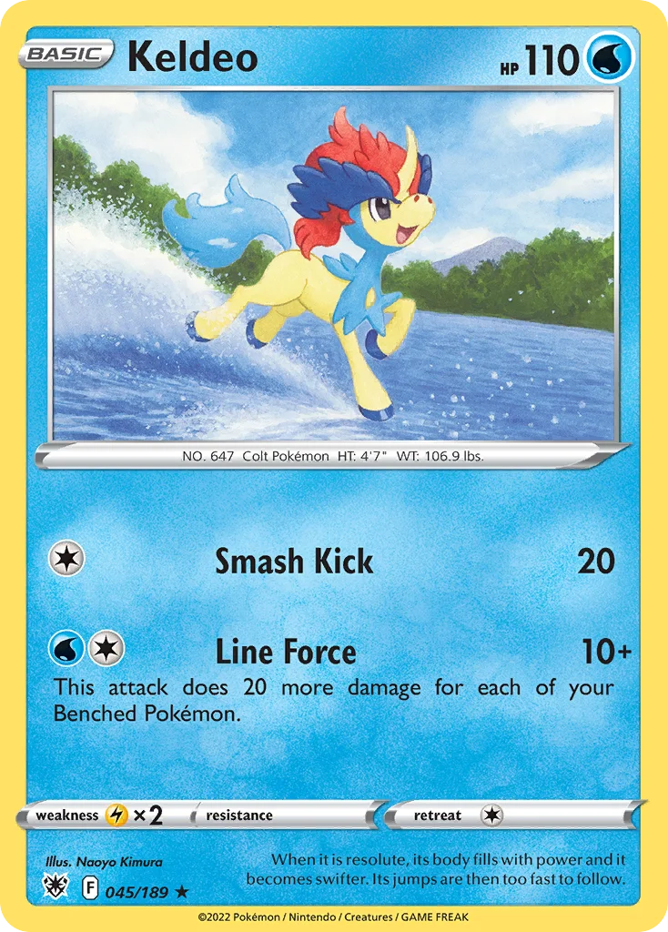 Keldeo Pokemon card