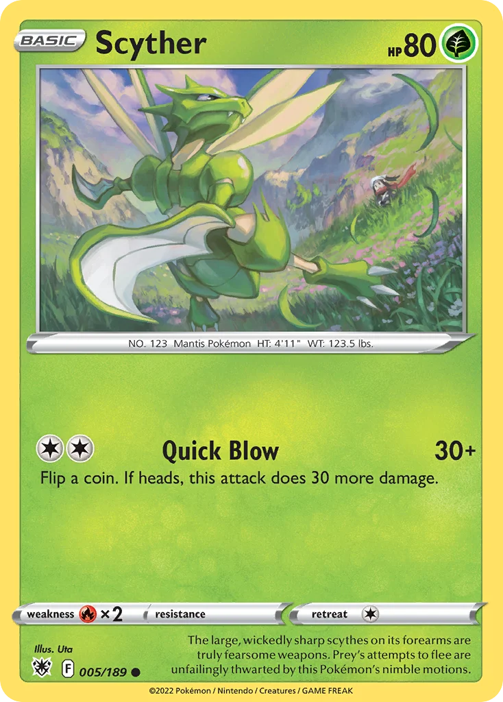 Scyther Pokemon card