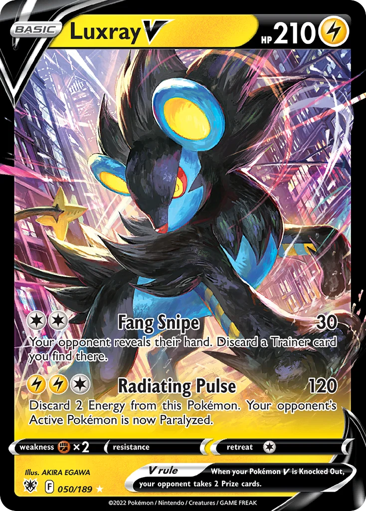 Luxray V Pokemon card